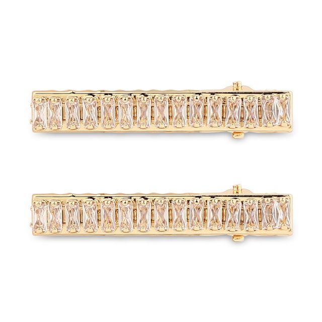Accessorize London Gem Stone Snap Clips Set Of Two