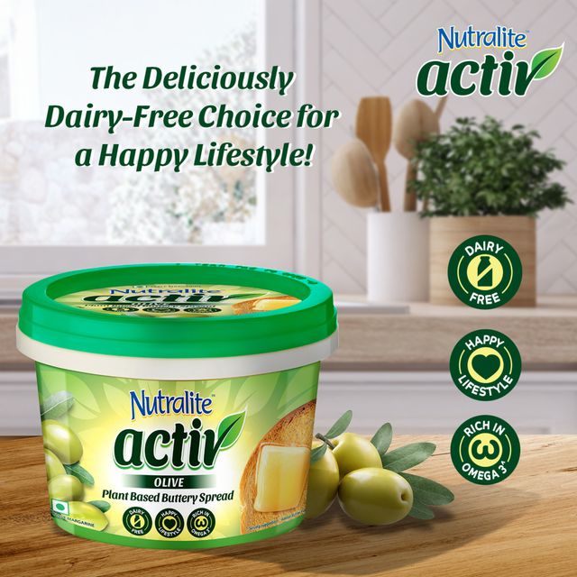 Nutralite Activ Plant Based Buttery Spread - Olive 100 g X 2 Combo