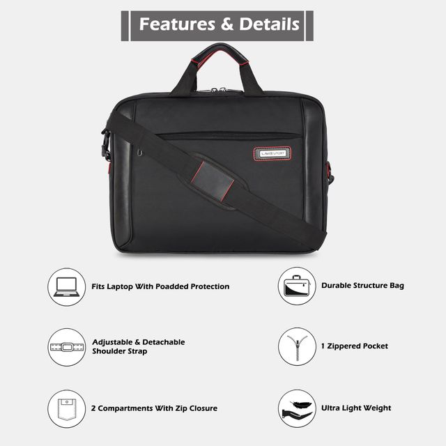 Lavie Sport Unisex Solid Polyester and Synthetic Leather 15 L