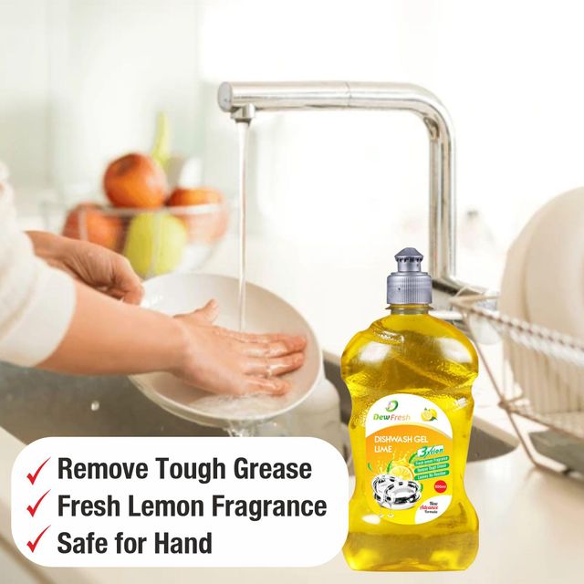 Dew Fresh Dishwash Gel Lemon