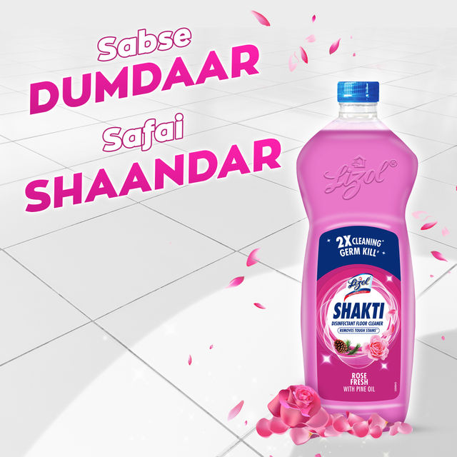 Lizol Shakti Rose Fresh Disinfectant Floor Cleaner
