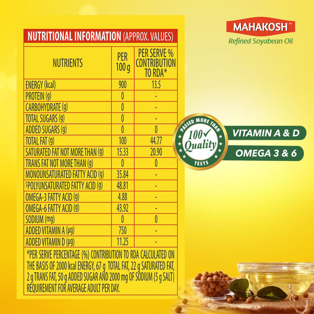 Mahakosh Refined Soyabean Oil | Pouch 770 g Combo