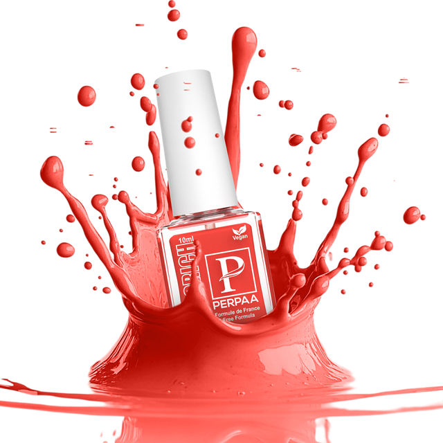 PERPAA Beauty Vegan Quick Dry Nail Paint French Formula | Bold Red