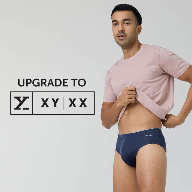 XYXX Uno IntelliSoft Micro Modal Solid Brief | Men's Innerwear | Pack of 2 | Blue + Black- S