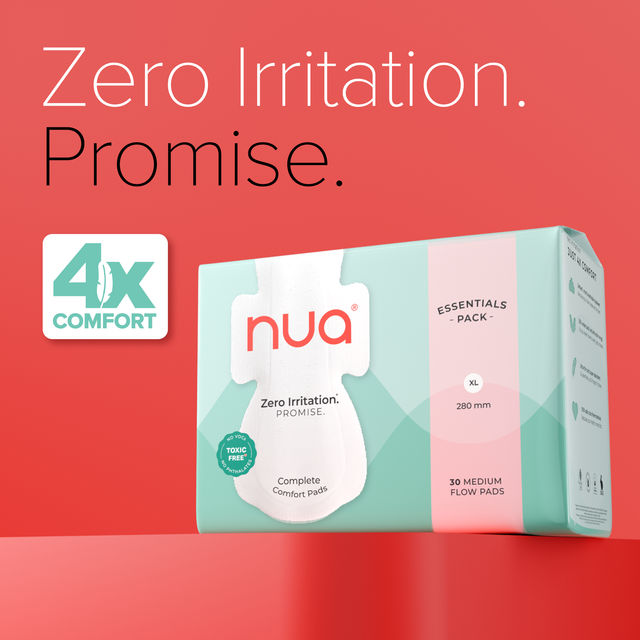 Nua Complete Comfort Pads Medium Flow Essentials Pack (30XL)