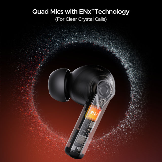 boAt Immortal 150 TWS Earbuds for Gaming w/ 40H Playtime, BEAST Mode & RGB LEDs (Black Sabre)