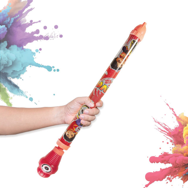 Tom Uncle Medium Water Pipe Pichkari for Holi | Red
