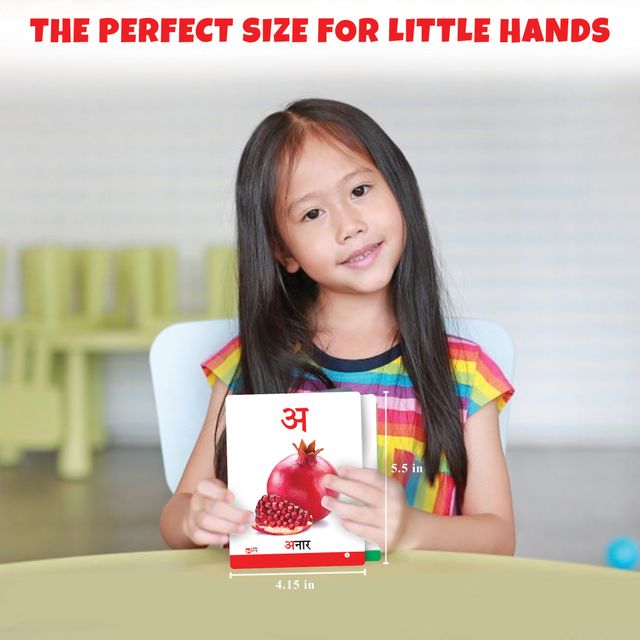 Little Berry Hindi Varnamala Flash Cards For Kids | 32 Cards | Learning Toy For 2-6 Years - Lb10