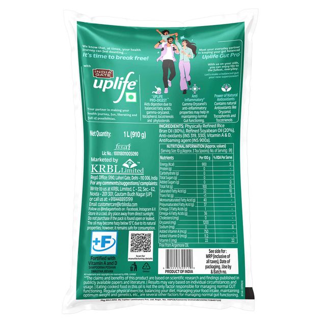 India Gate Uplife Gut Pro Edible Oil