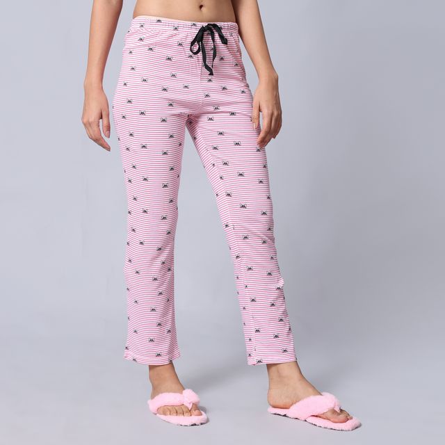 evolove Women's Pajama Pink NPJKN1091PK-L