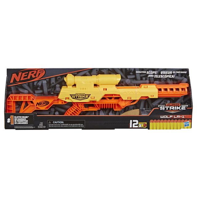 Hasbro Nerf Alpha Strike Wolf LR-1 - Action-Packed Dart Blaster