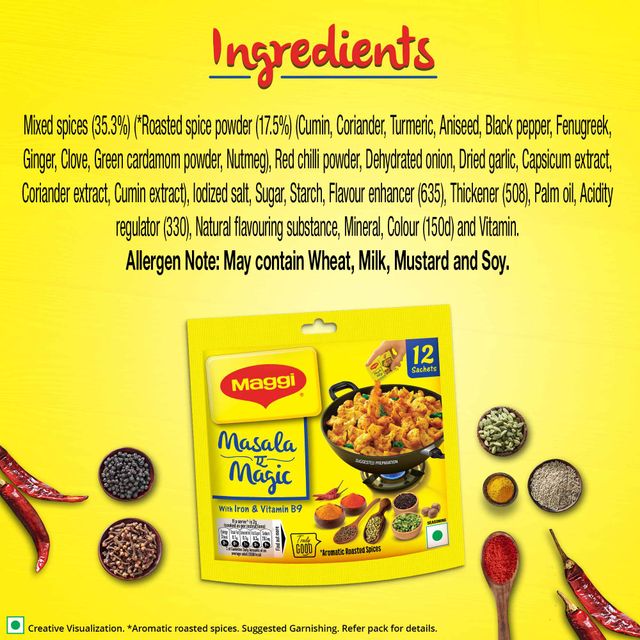 Maggi 2-Min Masala Instant Noodles(840gms) & Maggi Masala Ae Magic(72gms) Combo