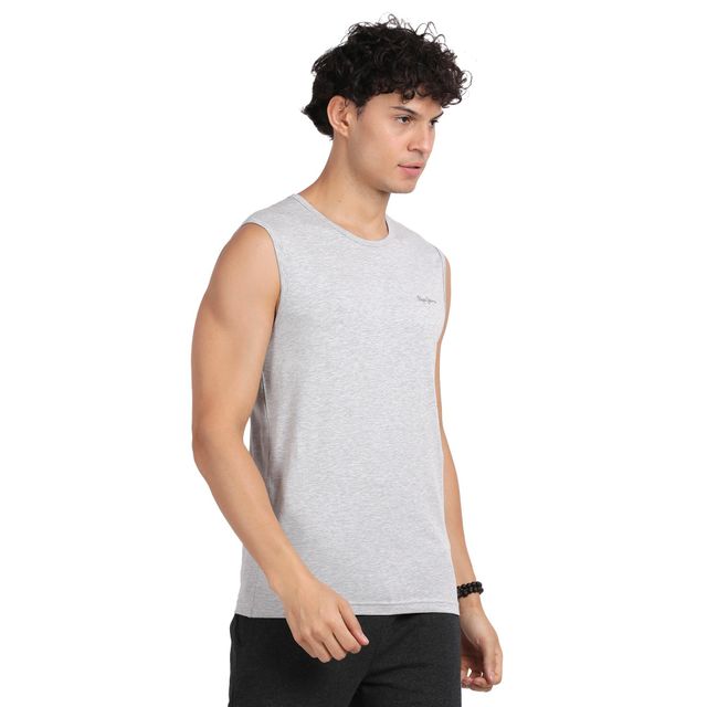 Pepe Jeans ATV02 Men's Cotton Solid Tank Top - L | Lightweight and Soft