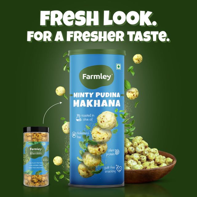 Farmley Minty Pudina Makhana Roasted In Olive Oil 77 g Combo