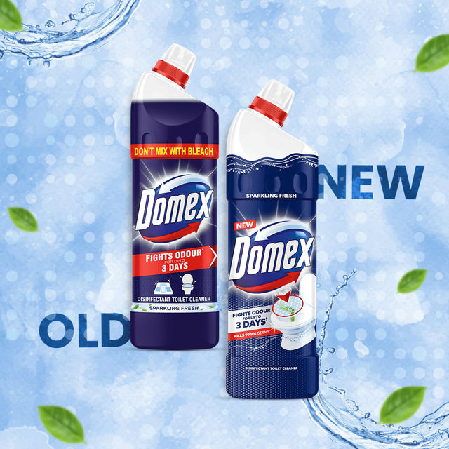 Domex Fresh Guard Ocean Fresh Disinfectant Toilet Cleaner Liquid for 100 Flushes