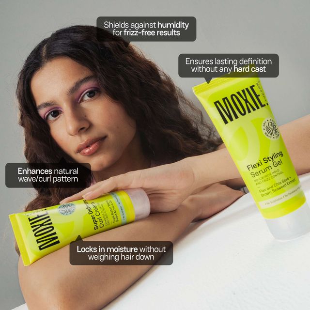 Moxie Beauty Curly Vibe Setter Travel Duo | Boosts Curl Definition & Retains 96% Moisture
