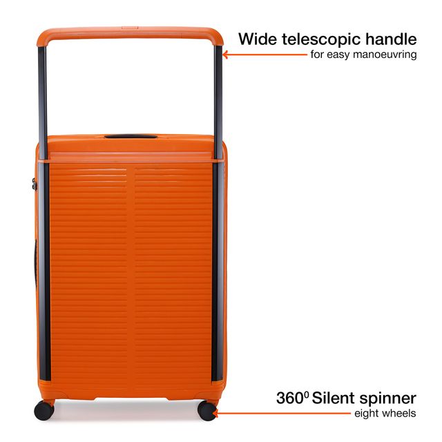 Buy Nasher Miles Dubai Check In Hardside Polypropylene Trolley Bag