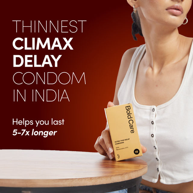 Bold Care Ultra Thin Delay Condoms with Benzocaine 4.5%