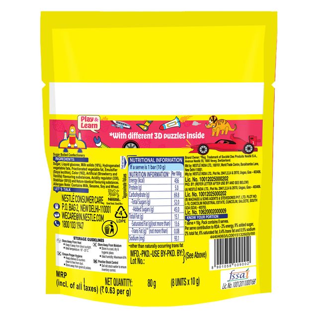 Nestle Milkybar Choo Strawberry Flavour Sharebag