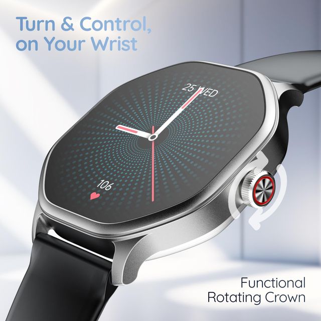 Pebble Hive - Octagon HD Display, Bluetooth, Health Monitoring Smart Watch
