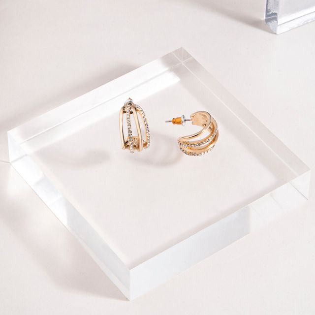 Accessorize London Women Sparkle Multi Hoop