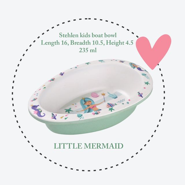 Stehlen Melamine Kids Boat Bowl -Lillte Mermaid