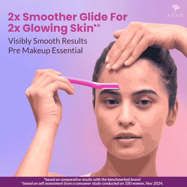 Azah Reusable Smooth Moves Face Razor For Women (Pack Of 3)