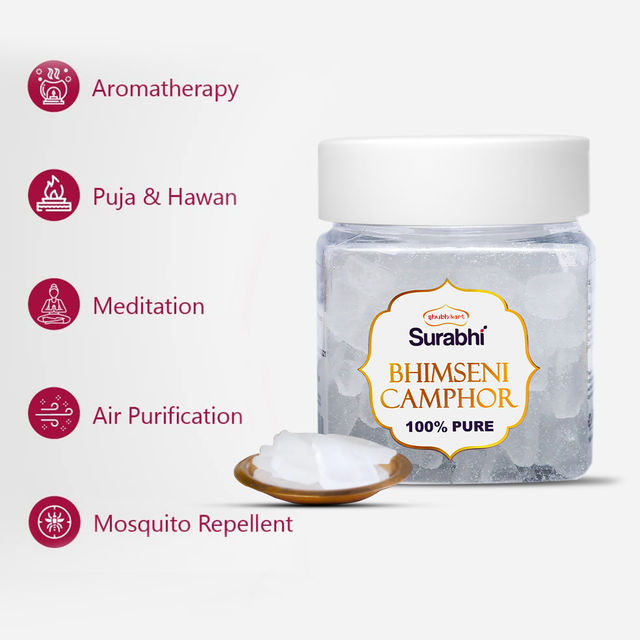 Shubhkart Surabhi Bhimseni Pure Camphor Container