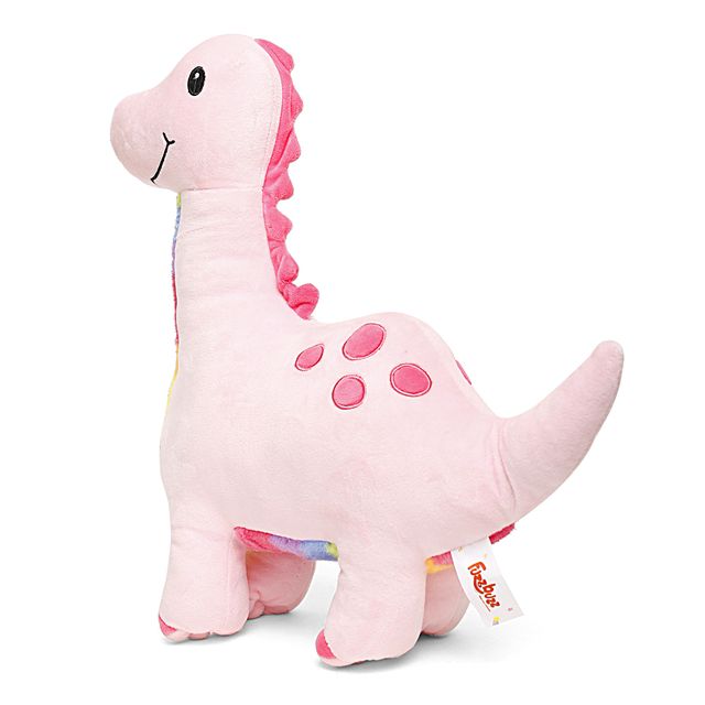 Hamley's Fuzzbuzz Dino, Soft Roys for Kids, Pink, 40cm
