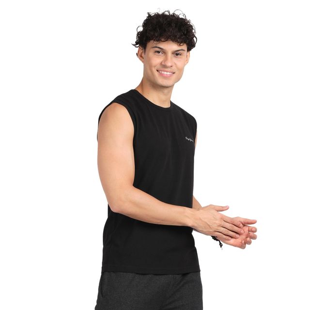 Pepe Jeans ATV02 Men's Cotton Solid Tank Top - S | Lightweight and Soft