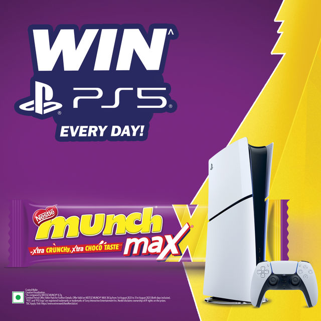 Nestle Munch Max Choco Coated Crunchy Wafer Bar 38 g X 2 Combo