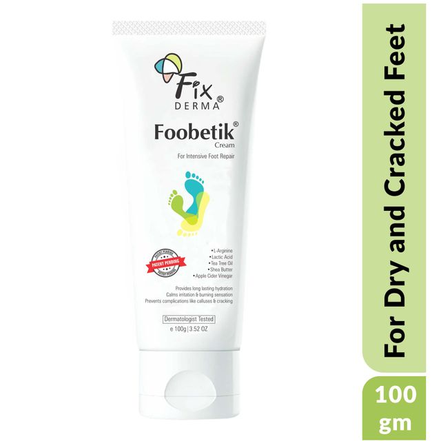 Fixderma Foobetik Foot Cream | For Cracked Heel Repair & Moisturizing Relief