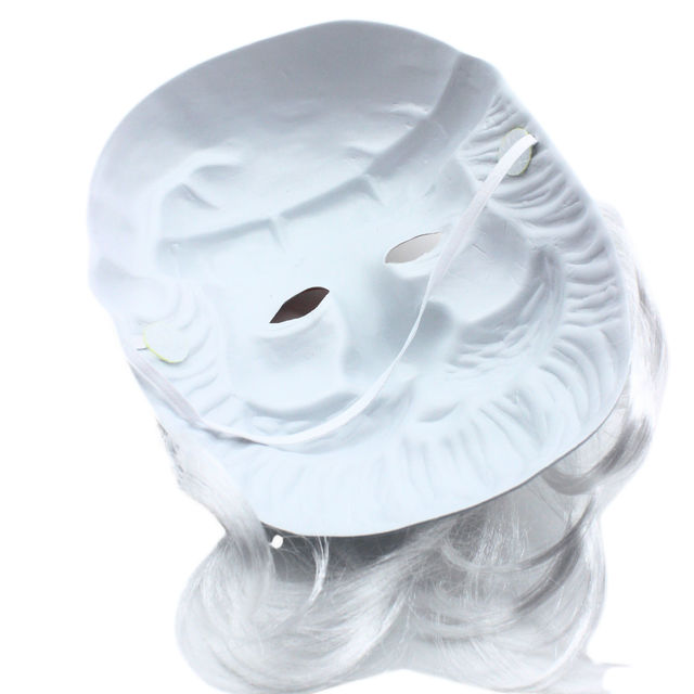 Santa Claus Face Mask With Attached Cap For Christmas Party
