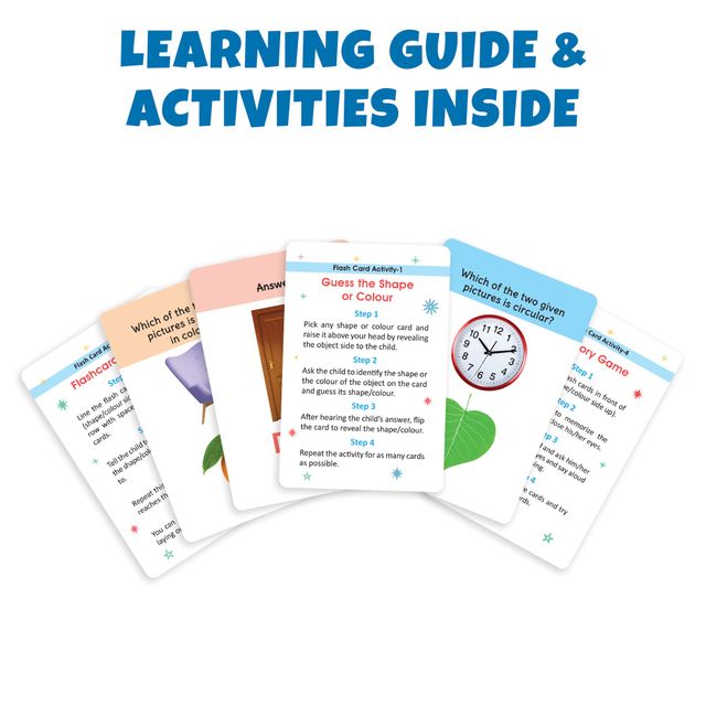 My First Shapes And Colours Flash Cards For Kids (36 Cards) - Fun Learning Game - Lb20