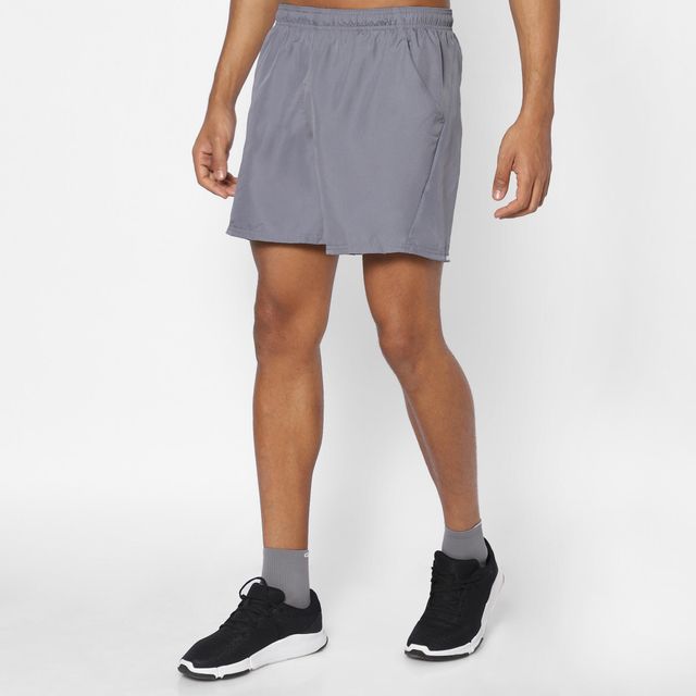 Decathlon Men's Solid Shorts | Grey - L