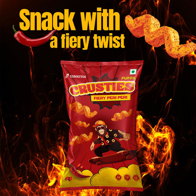Cornitos Crusties Puffs Fiery Peri Peri Flavour