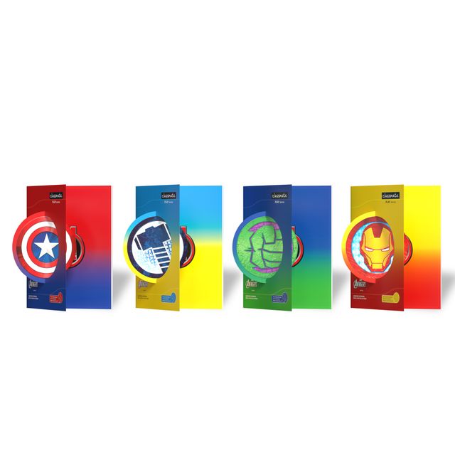 Classmate | Assorted  Ruled Avengers 3 In 1 Flip Cover Notebook (24 x 18 Cm, Multicolour, 160) - 2660029