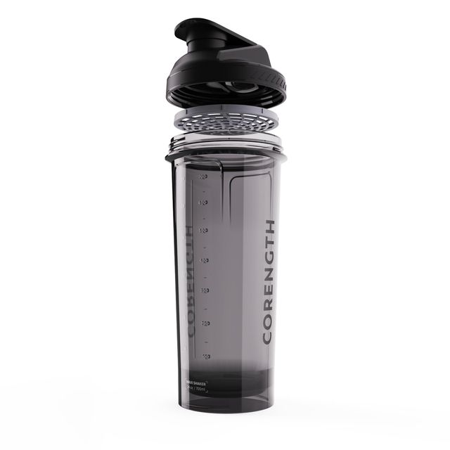 Decathlon | Double -Click Leak-Proof Shaker With Strainer - Black, 700Ml