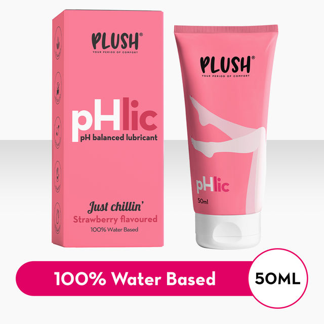 Plush Male Condom-Love Glove-Multi Textured|Designed For Women Pleasure(10pc) & Plush Phlic Lubricant - Strawberry Chill(50gms) Combo