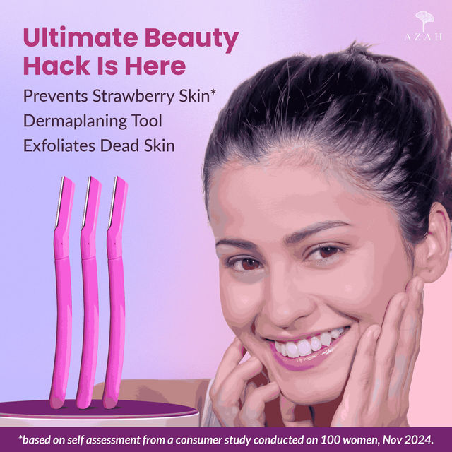 Azah Reusable Smooth Moves Face Razor For Women (Pack Of 3)