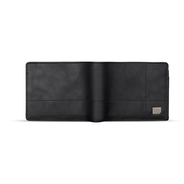 Lavie Sport Men's Solid Faux Leather Bi-Fold Wallet | Black - One Size