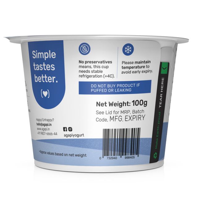 Agapi Blueberry Protein Greek Yogurt