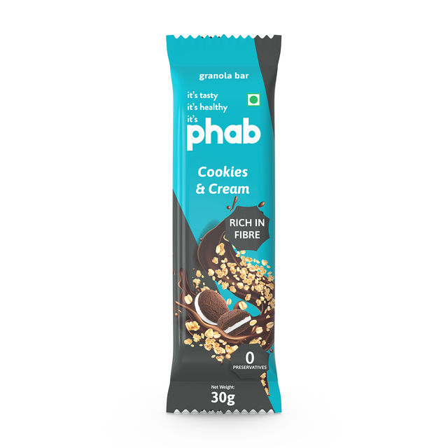 Phab Granola Bar Cookies & Cream