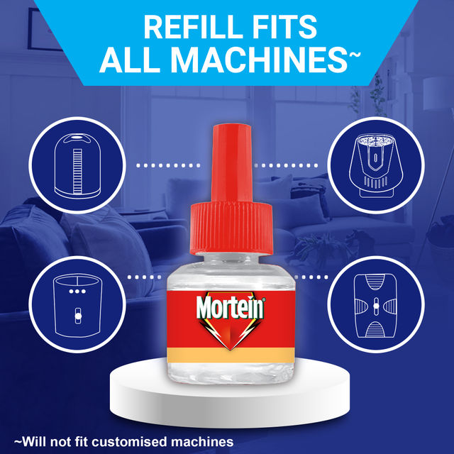 Mortein Insta5 Mosquito Repellent Machine(45ml) & Mortein Smartplus Mosquito Repellent Refill B2G1(105ml) Combo