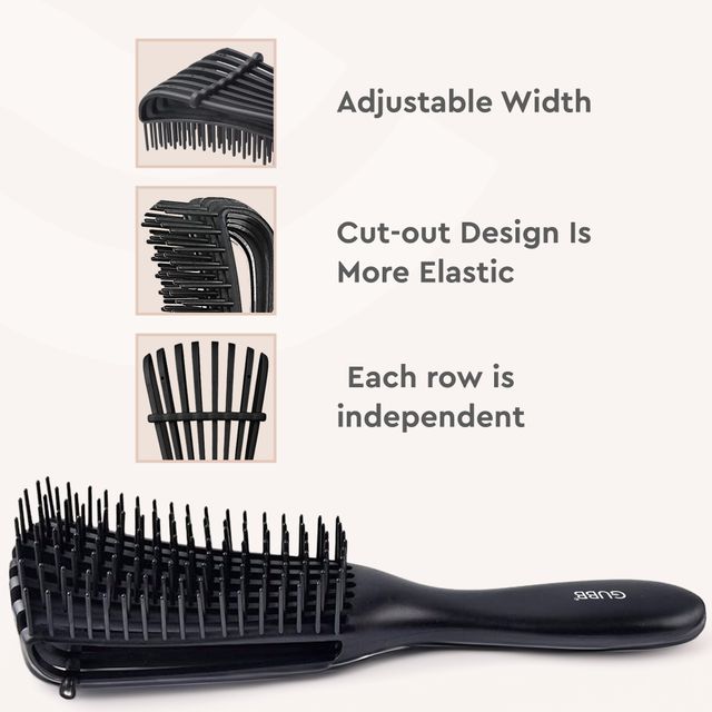 GUBB Paddle Hair Brush (Black)