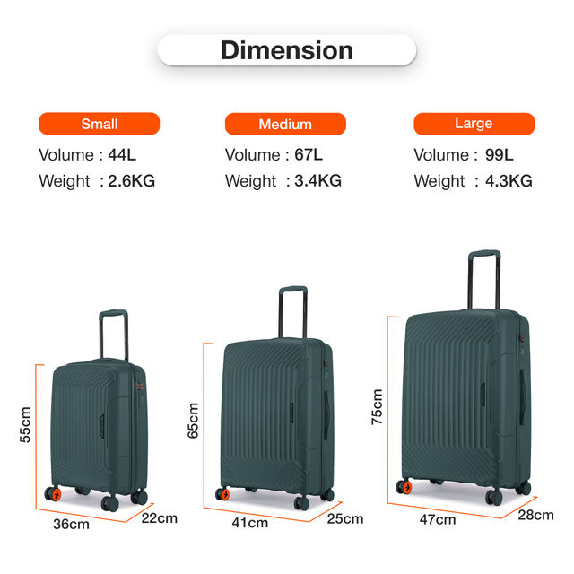 Buy Nasher Miles Coorg Check-In Hard Side Polypropylene- 24 Inch