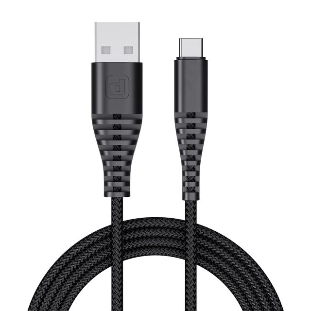 Dubstep Blaze Ultra 30W 3.5A Fast Charging USB A to Type C Cable (Black)