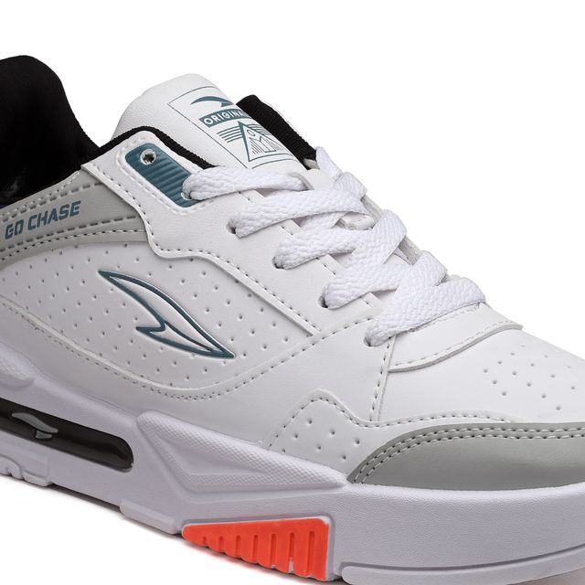 Asian Men s Mexico-01 Grey Orange Sneakers | UK-10