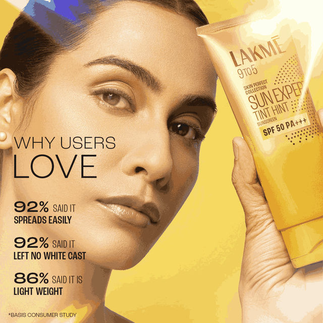 Lakme Sun Expert Tinted Sunscreen SPF 50 Pa +++ | Broad Spectrum Uva/B Protection | Blue Light