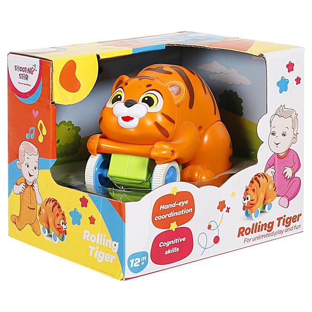 Hamley's Shooting Star Rolling Tiger For Unlimited Play & Fun, Orange, 12M+